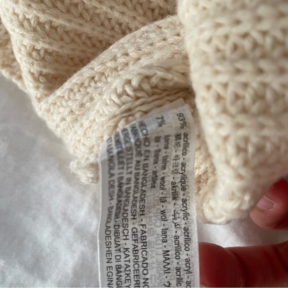Zara boat neck cream sweater - Picture 4 of 5